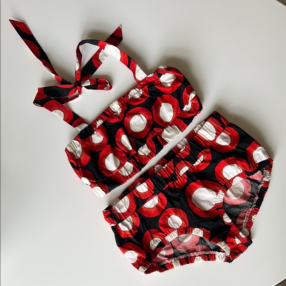 Rare NWOT Marimekko for H&M vintage inspired two piece bikini Size 6